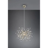 Wisząca lampa glamour Gloria R31311003 do salonu mosiądz połysk