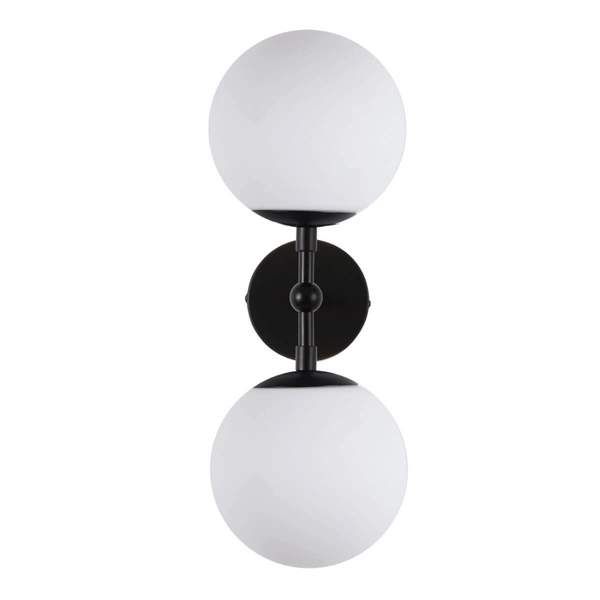 Lampa ścienna kule DORADO LP-002/2W BK Light Prestige loftowy kinkiet czarny biały