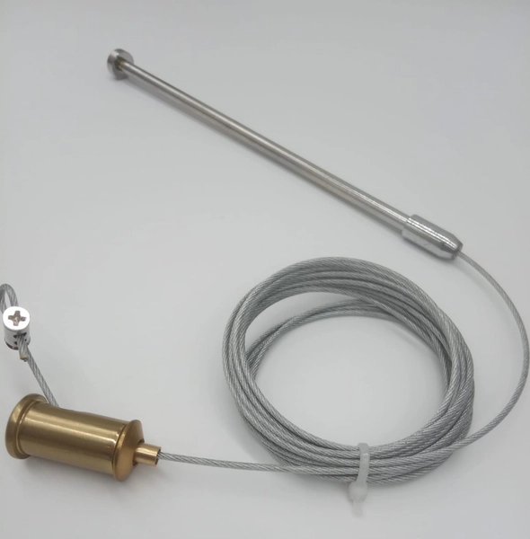 Podwieszana lampa glamour Arctic SMP0099 gold Step LED 104W 3000K kryształ złota