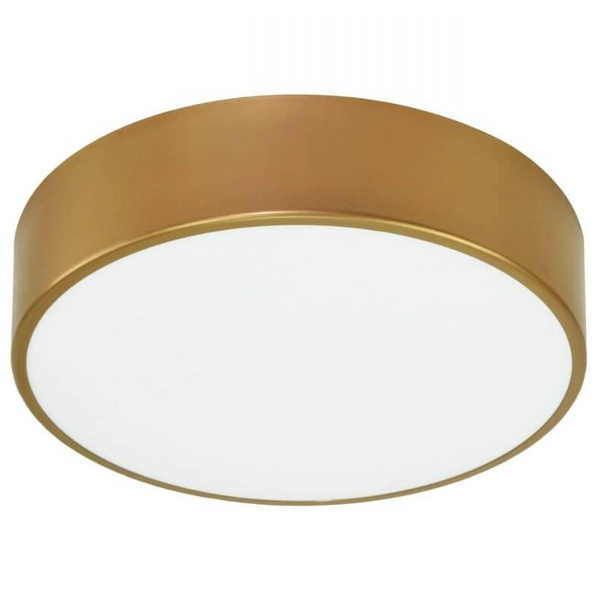 Sufitowa lampa okrągła 137623691873 złoty plafon do jadalni