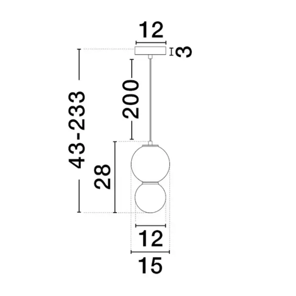 Wisząca lampa do sypialni JORELIA LE45255 LED 4W 3000K czerwona biała