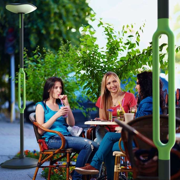 Stojąca LAMPA zewnętrzna POPPY 6910802335 Lutec ogrodowa OPRAWA słupek LED 8W 3000K outdoor IP54 szary zielony