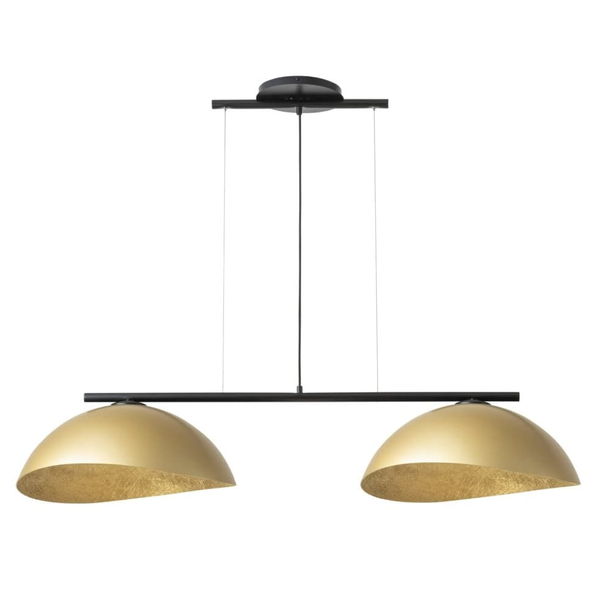 Glamour lampa do salonu wisząca Solar 40580 Sigma żywica czarna złota