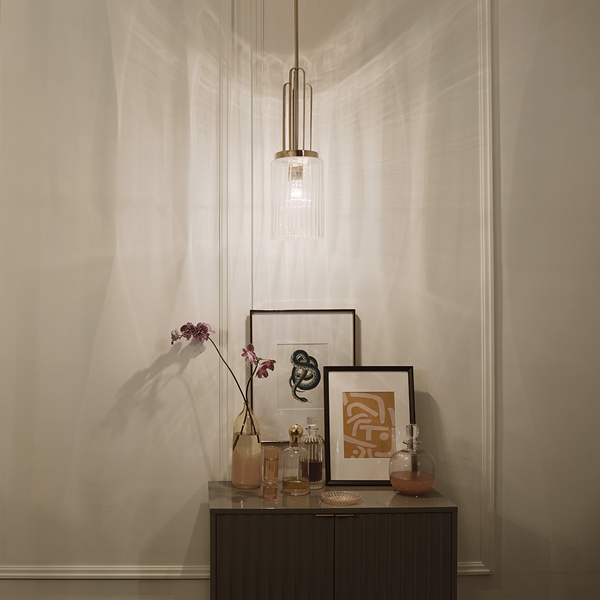 Lampa wisząca QN-KIMROSE-MP-PN tuba szklana nikiel