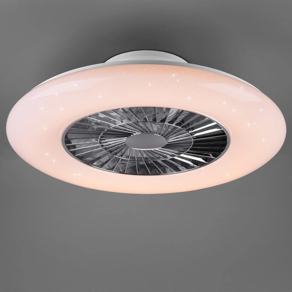 Wentylator sufitowy z pilotem Visby R62402106 LED 40W 3000-6500K srebrna