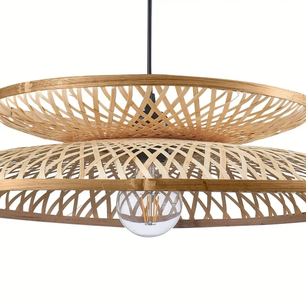 Bambusowa lampa wisząca Bali 329103 ekologiczna nad stół beżowa