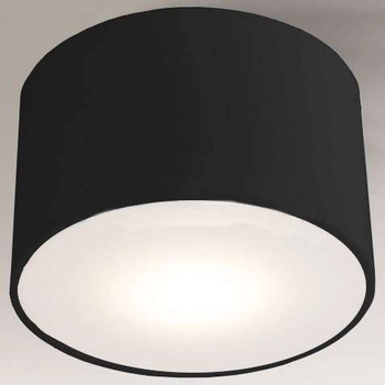 Plafon LAMPA sufitowa ZAMA 1128 Shilo natynkowa OPRAWA metalowa okrągła czarna