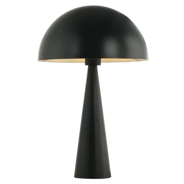 Salonowa lampa stołowa 20210 żelazna grzybek nastrojowa czarny