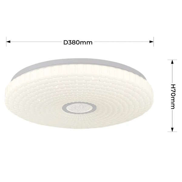 Ledowa sufitowa lampa Solaro LP-5490/1C-40 WH LED 24W 4000K biały