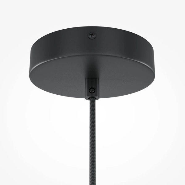 Zawieszana lampa Roots MOD192PL-01W Maytoni zwis drewniana czarna beżowa