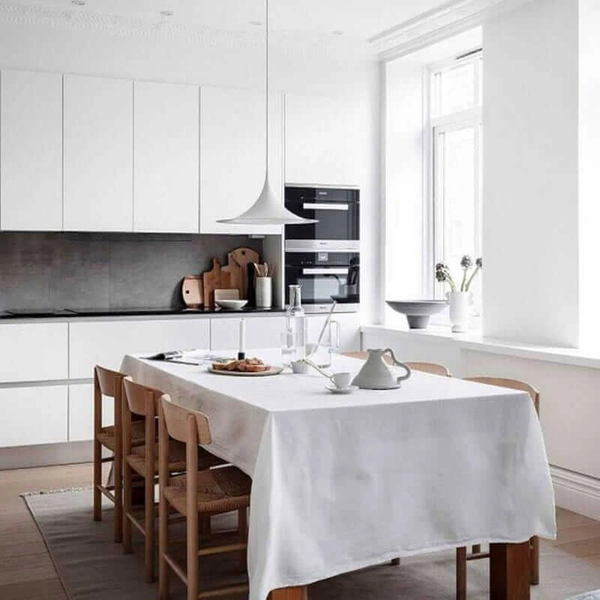 Lampa wisząca nad wyspę Oslo ABR-OSLO-W Abruzzo do jadalni biała