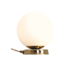 Minimalistyczna lampa stojąca Ball 1076B30_M Aldex kula na komodę złota
