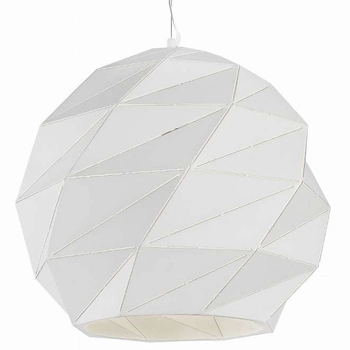 LAMPA wisząca REUS LP-8069/1P L WH Light Prestige geometryczna OPRAWA kula ZWIS ball biały