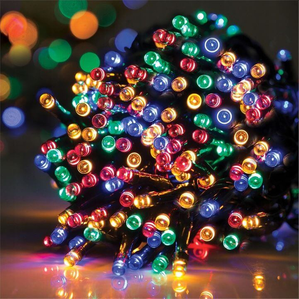 Choinkowe światełka migające 500 LED 38m multikolor