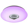 Plafon LAMPA sufitowa NICOLE 41329-18 Globo okrągła OPRAWA z efektem gwiazd LED RGB 24W głośnik bluetooth biała