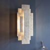 Designerski kinkiet prostokątny L&-190451 Light& antyczne srebrno