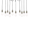 Pajęcza wisząca lampa Waco WAC2375 do salonu zwisające kable czarny