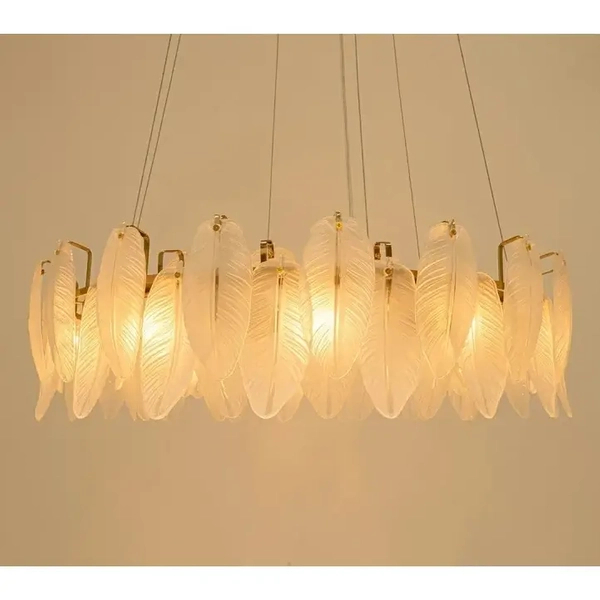 Salonowa lampa wisząca ROCH MSE1501100446 Moosee płytki szklane złota