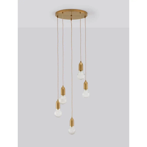 Wisząca lampa glamour Bani LE42711 do jadalni nad stół złota outlet