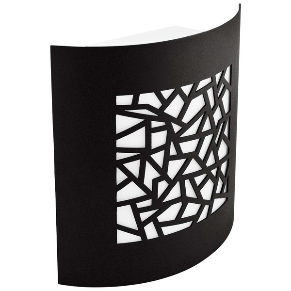 Ścienna LAMPA ogrodowa ARTDECO 300539 Polux metalowa OPRAWA prostokątny KINKIET na taras IP44 outdoor czarny biały