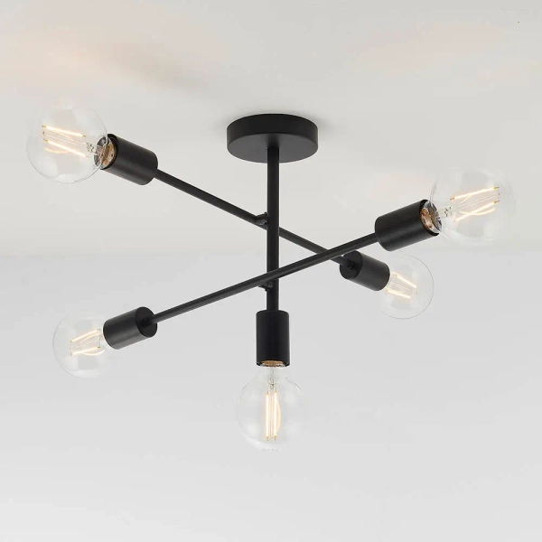 Sufitowa lampa do salonu Studio 79502 loftowa czarny matowy