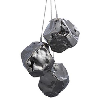 Lampa wisząca Rock 97657 Endon 3-punktowa zwis kamienie chrom