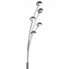 Metalowa lampa stojąca Palp podłogowa do salonu chrom