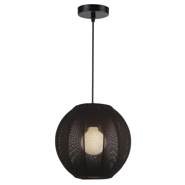 Loftowa wisząca lampa Dana ML1806 kula z tkaniny czarny
