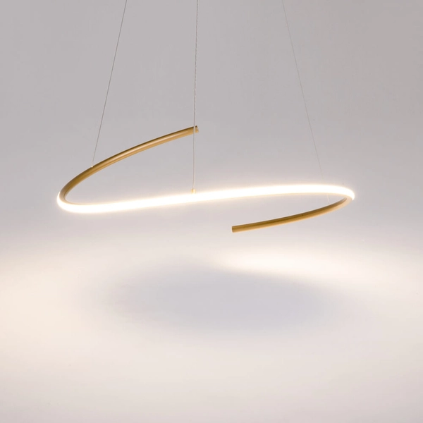 Wisząca lampa Curve MOD242PL-L33BSK LED 31W 3000-4000K mosiądz biały