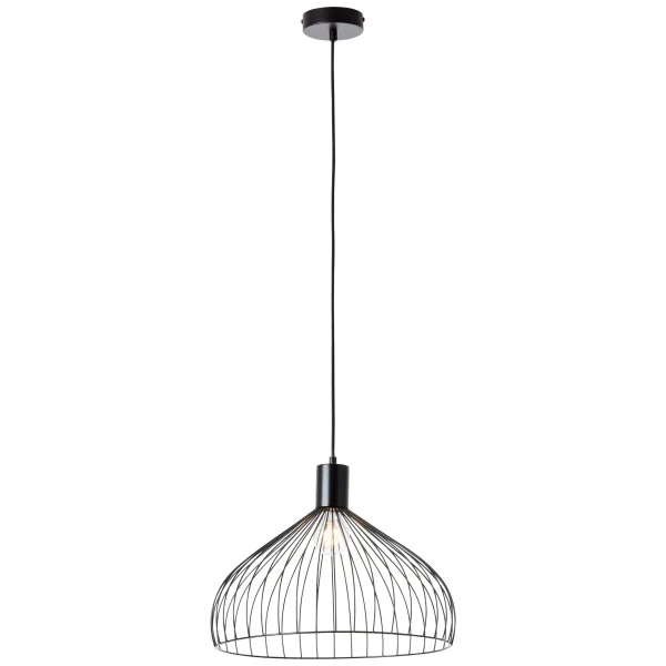 Druciana lampa wisząca Blacky 99392/06 nad stół czarny