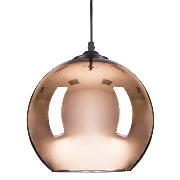 Lampa wisząca do salonu Glow ST-9021-S copper Step kulista mirror miedziana