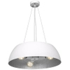 Lampa wisząca MORGAN MLP4477 Milagro salonowa OPRAWA okrągła biała srebrna