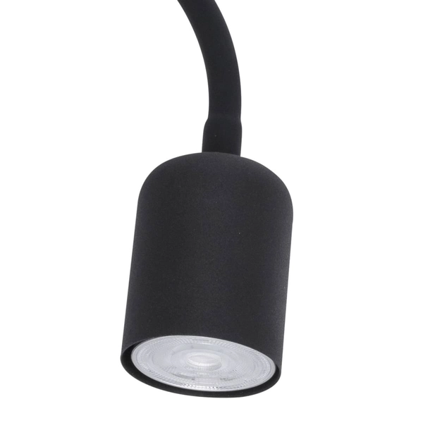 Kinkiet nad łóżko Maja 2537 TK Lighting z abażurem podwójny czarny