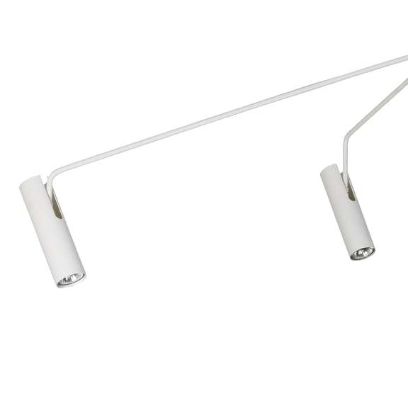 Sufitowa LAMPA regulowana EYE SUPER 6491 Nowodvorski metalowa OPRAWA tuby na wysięgnikach biała