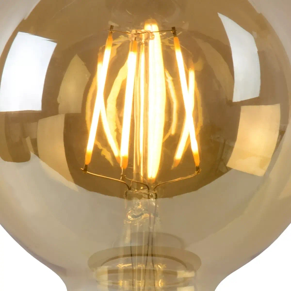 Ściemniana żarówka LED 49069/05/62 Lucide E27 5W 2700K 550lm bursztynowa