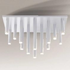 Plafon LAMPA sufitowa YABU 7170 Shilo metalowa OPRAWA sople tuby białe