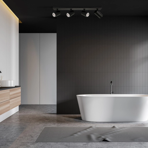 Sufitowa LAMPA plafon LACONI SPL-2813-4B-BL Italux regulowana OPRAWA metalowe reflektorki czarne