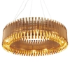 Okrągła lampa wisząca Modular XC107 gold Step do salonu glamour złota