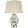 Lampa stołowa prowansalska Peony PEO4255+DEG1629 Dar Lighting kwiaty écru