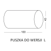Oświetlenie schodowe Lesel 001 L 100101202 Elkim LED 1W 4000K oczko białe