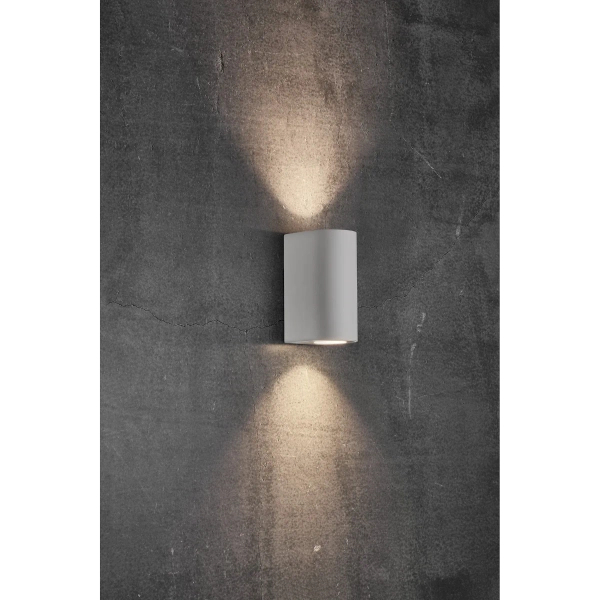 Zewnętrzna lampa ścienna tuba Canto 49721001 IP44 na elewację biały