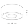 Sufitowa LAMPA plafon ENA IL 1234 Shilo metalowa OPRAWA okrągła LED 10W 3000K czarna