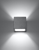 Kwadratowa LAMPA ścienna SL.0487 kostka OPRAWA kinkiet cube beton