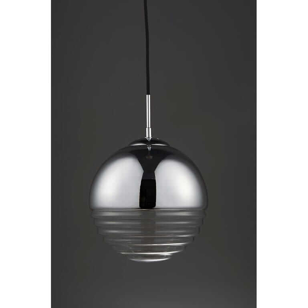 Wisząca lampa ball Paloma 68959 Endon nad stół transparentna chrom