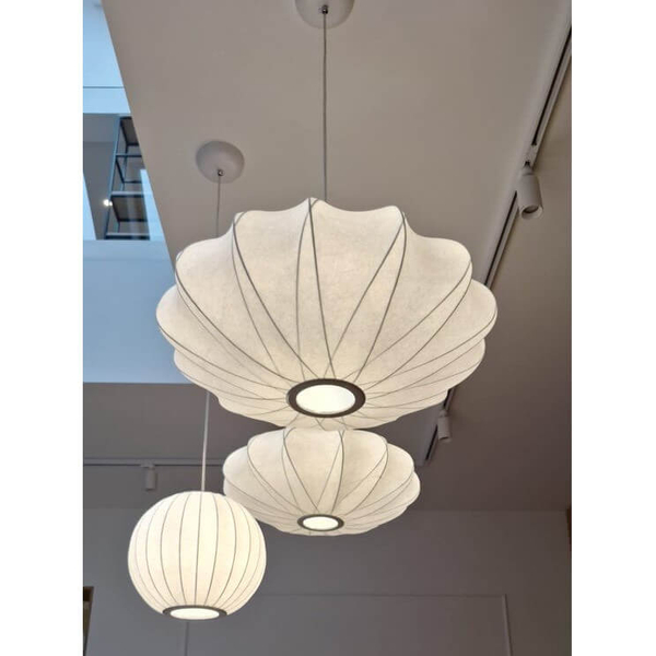 Eliptyczna lampa wisząca SILK ST-2334-60 Step elipsa zwis biały