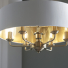 Lampa wisząca Highclere 98933 Endon na łańcuchu biała mosiądz