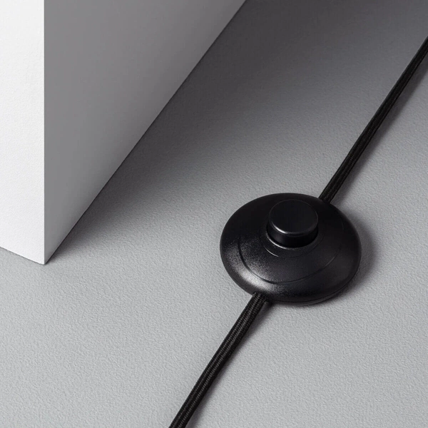 Podłogowa lampa Retro ABR-RRV-C-E27 Abruzzo reflektor drewniany czarny