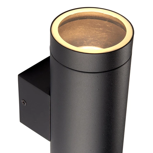Łazienkowa lampa ścienna góra-dół Palin XL 98438 tuba metalowa IP44 czarna