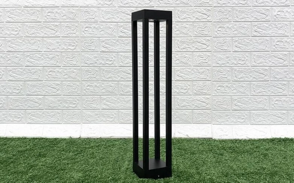 Zewnętrzna lampa stojąca QUBE-GLQ600WW 7W ogrodowa LED 7W 3000K IP65 czarna