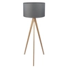 Lampa stojąca do salonu Treviso 5040 TK Lighting drewniana grafitowa